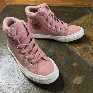 Converse | Chuck Taylor All Sta rHi-Tops |  Pink-Burnt Caramel| SZ YOUTH 1